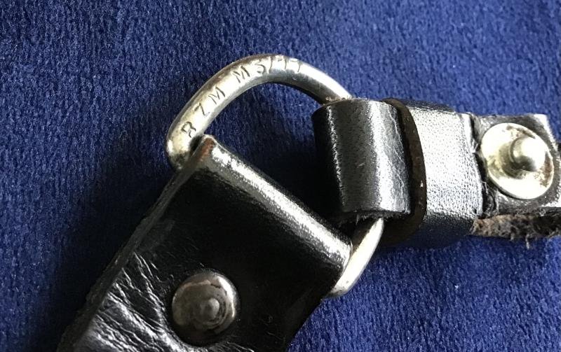 Third Reich SS Dagger Belt Loop and Grip Strap — image 3