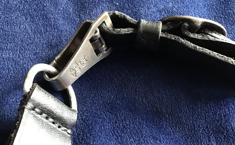 Third Reich SS Dagger Single Piece Hanger and Belt Loop — image 4