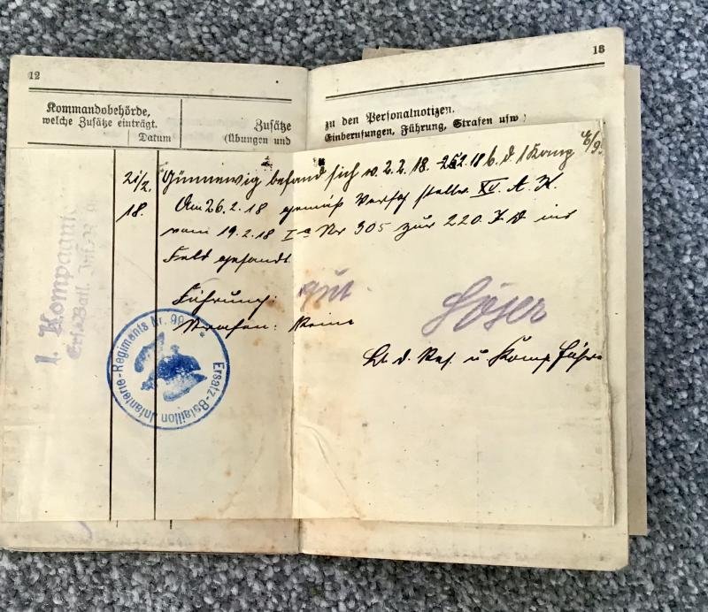 WW1 German Soldiers Military Pass — image 4