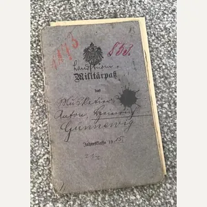 WW1 German Soldiers Military Pass