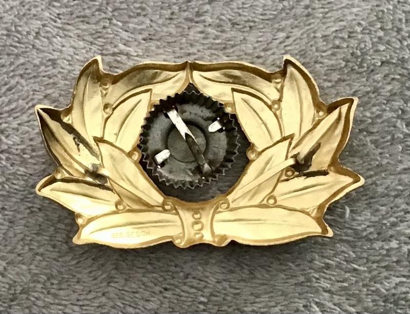 Third Reich TENO Leaders Cockade and Laurel Leaf Insignia — image 2