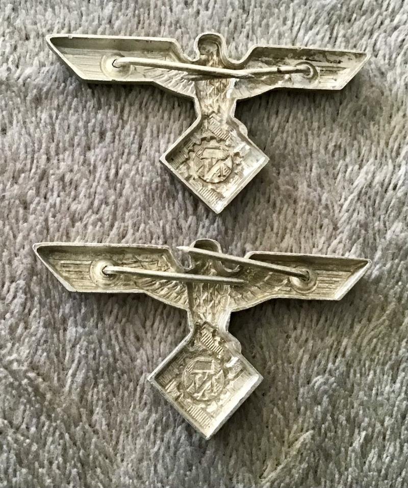 Third Reich TENO Officers Visor Cap Eagle — image 2