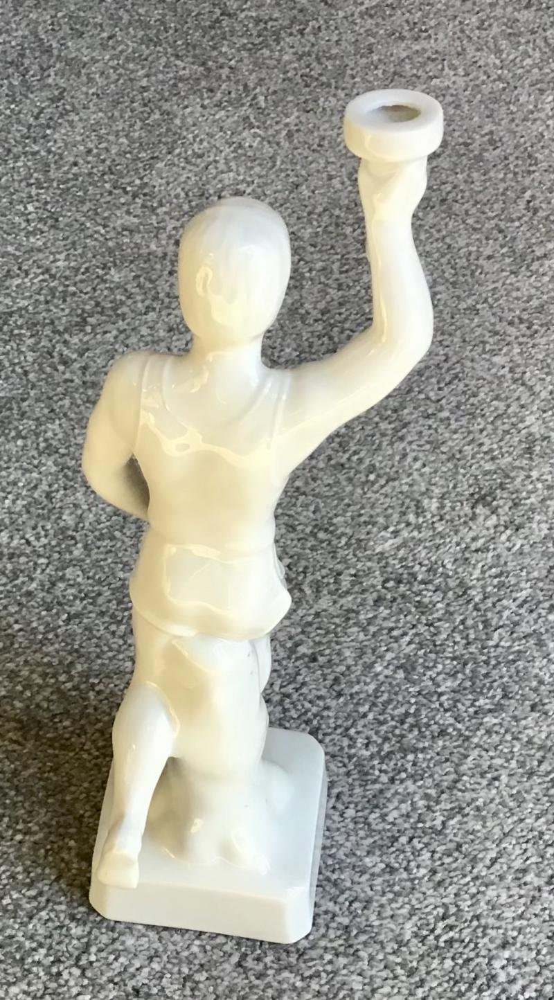 Vintage Porcelain Olympic Torch Bearer — image 2