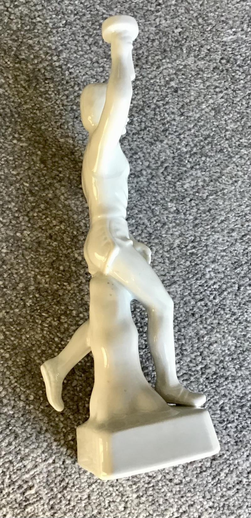 Vintage Porcelain Olympic Torch Bearer — image 4