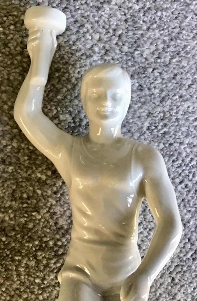 Vintage Porcelain Olympic Torch Bearer — image 5