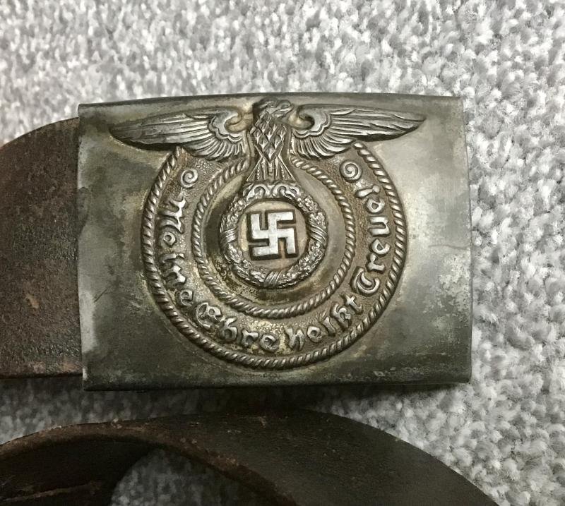 Third Reich SS EM/NCO Belt and Buckle — image 2