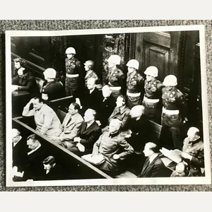 Third Reich Press Photo-Nuremberg War Crimes Trials