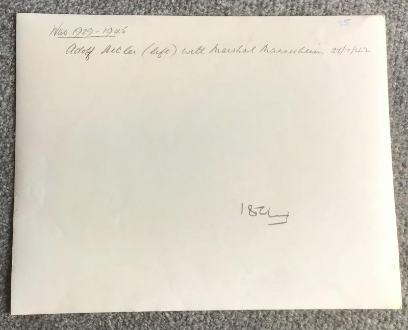 Third Reich Press Photo-Hitler/Mannerheim — image 2