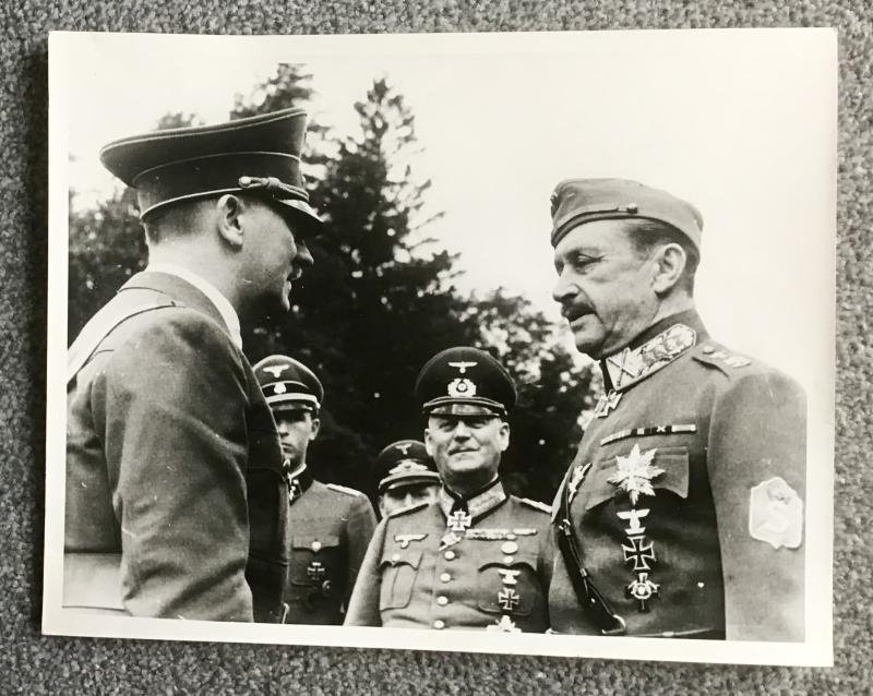 Third Reich Press Photo-Hitler/Mannerheim — image 3