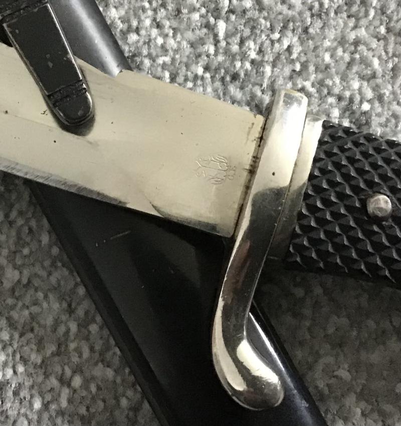 Third Reich Early Saw Back Dress Bayonet — image 3