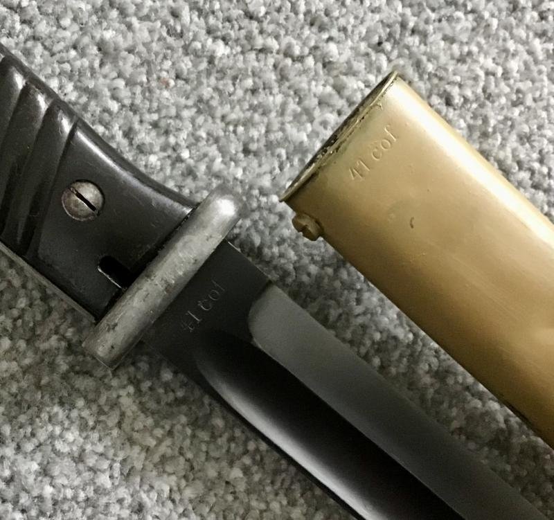 Third Reich Africa Corps (DAK) K98 Bayonet — image 3