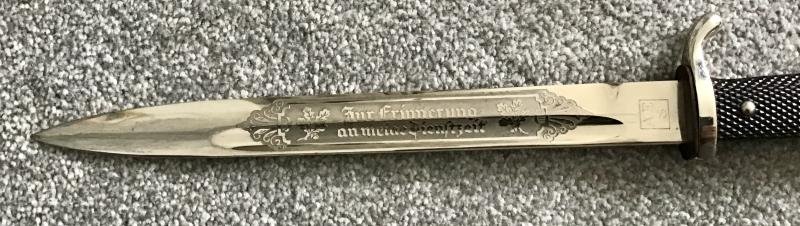 Third Reich Single Etch Dress Bayonet-Evertz — image 5