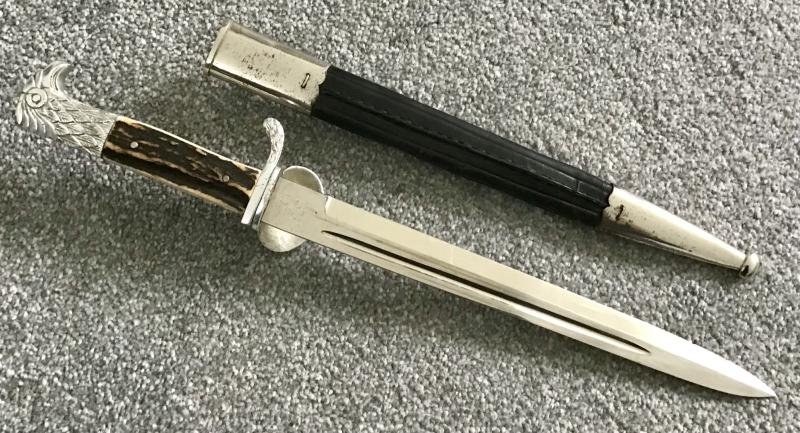 Third Reich Municipal Police Clamshell Bayonet-Eickhorn — image 3