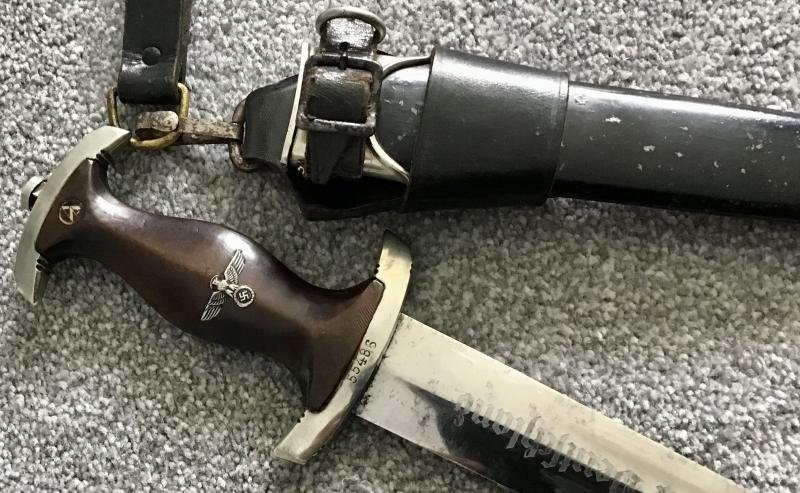 Third Reich NSKK Dagger with Vertical Hanger-Voos — image 4