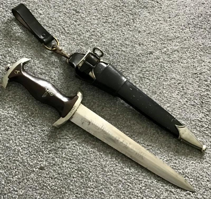 Third Reich NSKK Dagger with Vertical Hanger-Voos — image 5