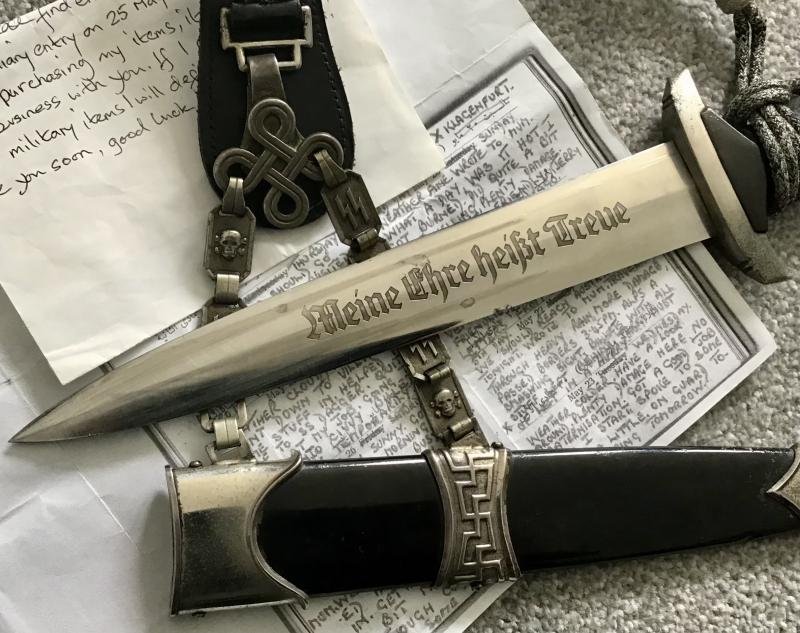 Third Reich SS Chained Dagger-Böker with Capture Details — image 5