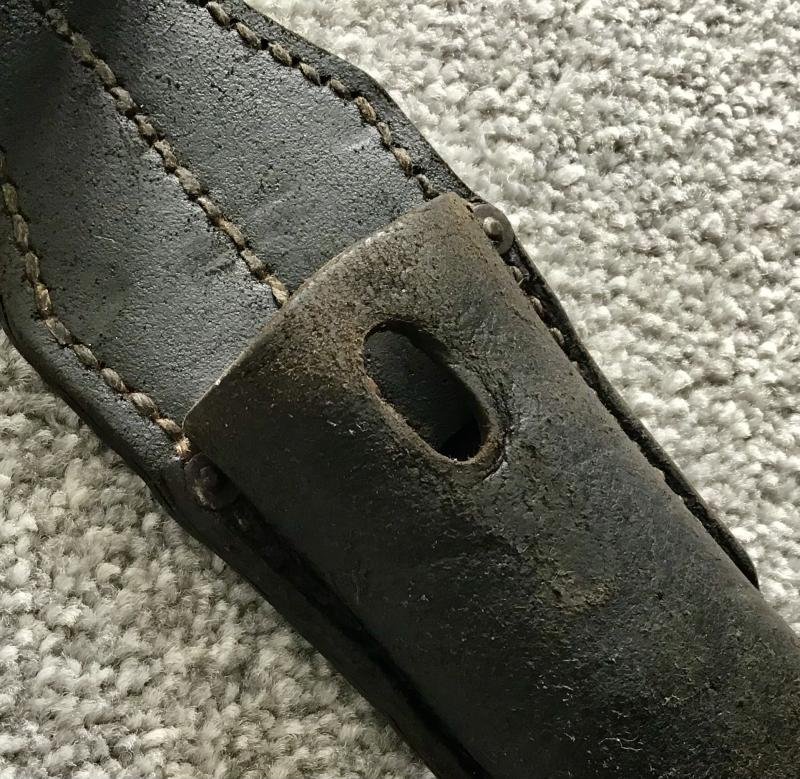 Third Reich K98 Combat Bayonet Frog — image 5