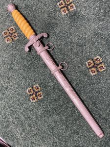 ARMY DAGGER WITH YELLOW GRIP - NO MAKER BLADE - …