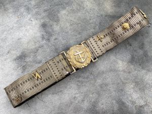 'HATE BELT' MADE FROM KRIEGSMARINE OFFICERS DRESS BELT.