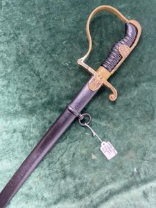 EARLY ALL BRASS WEHRMACHT OFFICERS 'DOVE HEAD' SWORD BY KREBS.