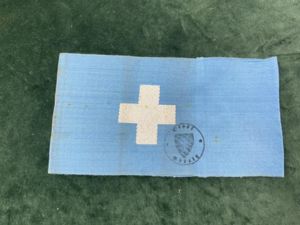 LUFTSCHUTZ BLUE MEDICAL PERSONNEL ARMBAND.