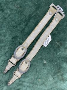 SET OF ARMY DAGGER HANGERS WITH METAL SWING TOPS & …