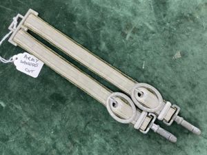 SET OF ARMY DAGGER HANGERS WITH LARGE EYELETS.