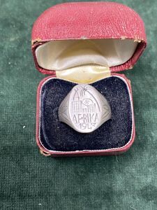 A THIRD REICH 'SOUVENIR' RING FROM AFRIKA 1943.