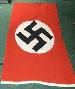 A VERY GOOD, NEAR MINT HIGH QUALITY NSDAP/PARTY FLAG.