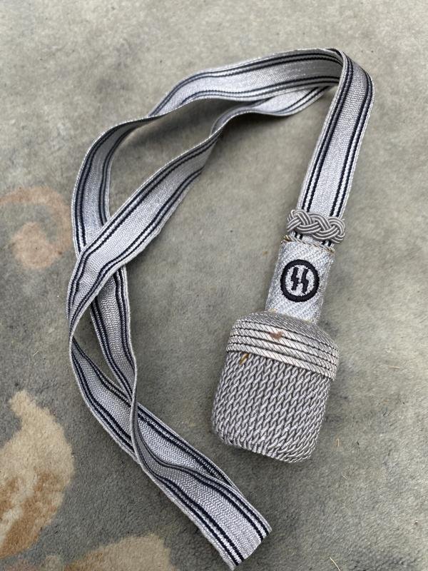 A VERY GOOD REPRODUCTION SS OFFICER BULLION SWORD PORTAPEE. — image 4