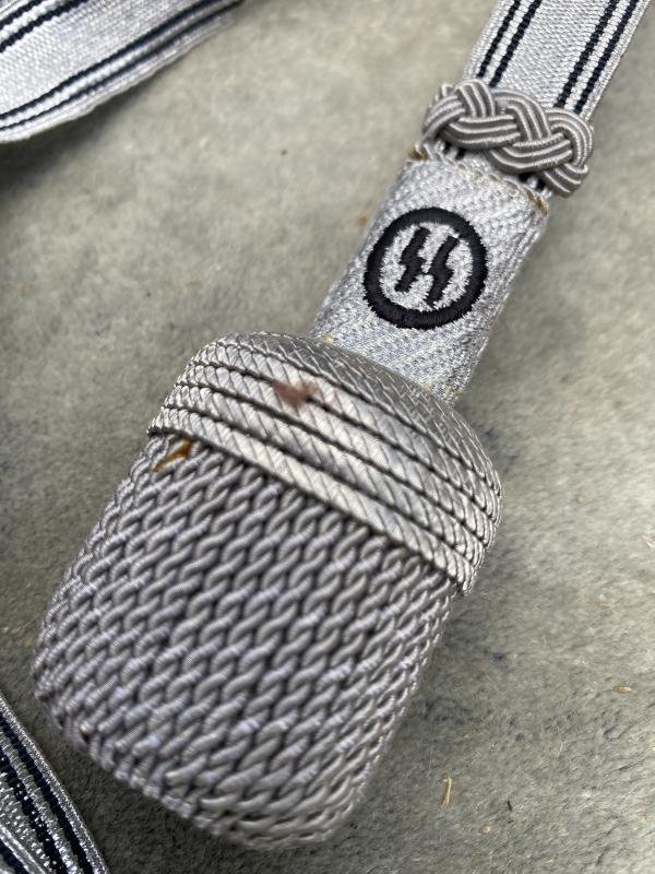 A VERY GOOD REPRODUCTION SS OFFICER BULLION SWORD PORTAPEE. — image 5