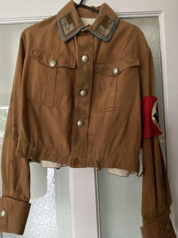 AN EARLY PRE-1939 NADAP BROWN UNIFORM SHIRT. — image 3