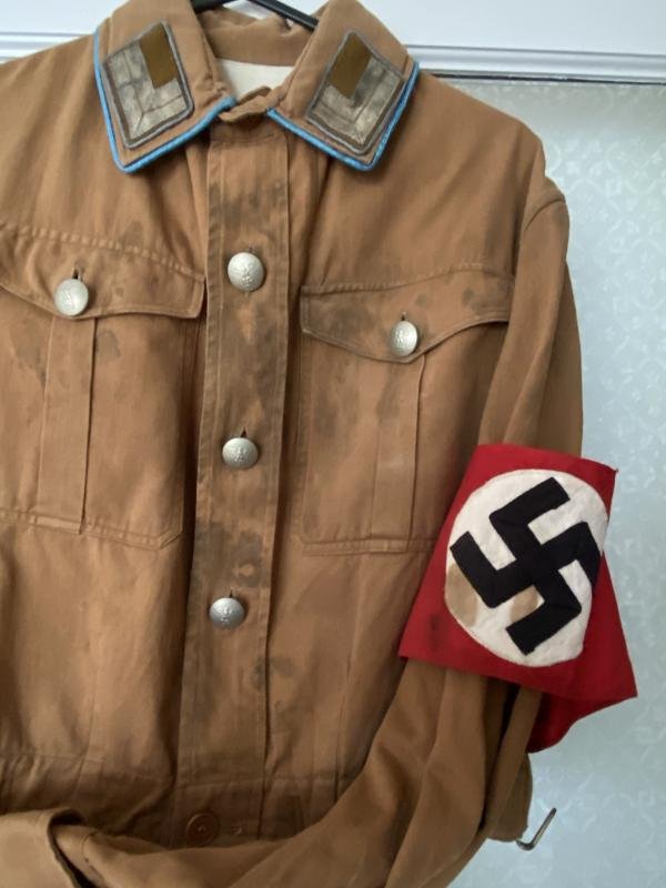 AN EARLY PRE-1939 NADAP BROWN UNIFORM SHIRT. — image 7