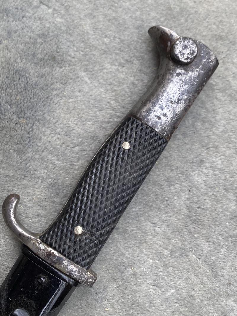 A MOST UNUSUAL ETCHED 'MEMORY OF MY SERVICE TIME' SHORT DRESS BAYONET. — image 3