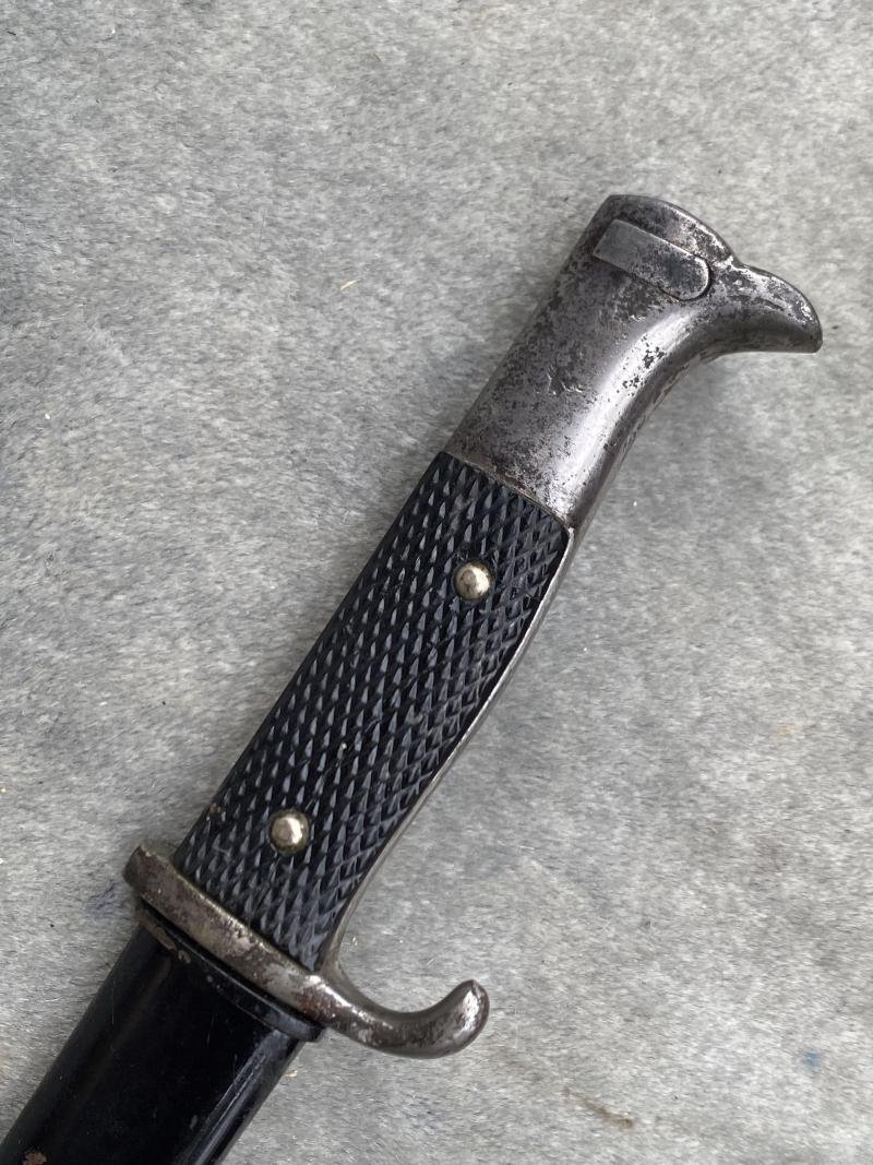 A MOST UNUSUAL ETCHED 'MEMORY OF MY SERVICE TIME' SHORT DRESS BAYONET. — image 5