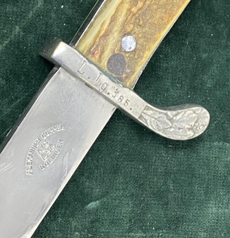 A LONG RURAL POLICE BAYONET BY ALCOSO WITH FROG AND PORTEPEE. — image 9