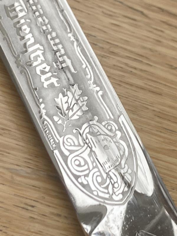 THIRD REICH SHORT ETCHED DRESS BAYONET BY PUMA. — image 5