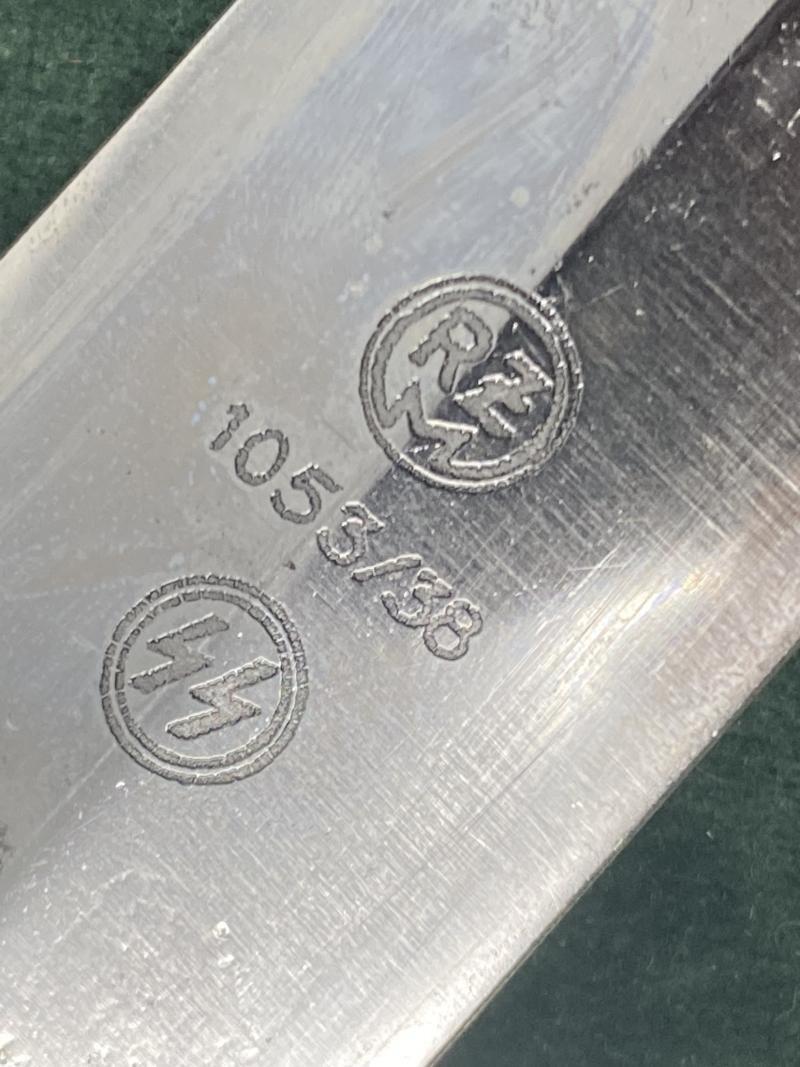 'AMAZING SPECIAL OPPORTUNITY'….EXCELLENT EXAMPLE OF A SS MANS DAGGER RZM 1053/38 WKC. — image 9