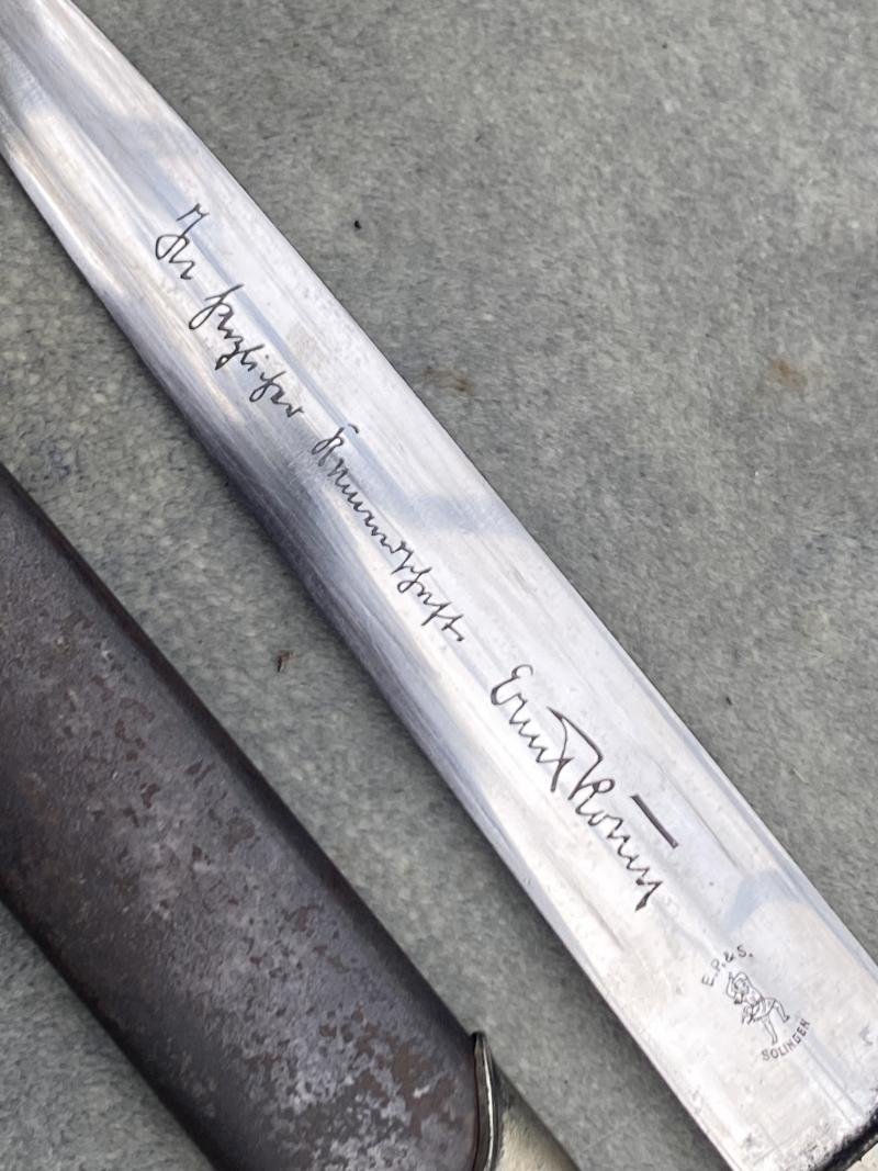 'A VERY, VERY SPECIAL OFFER' FOR A FULL SA ROHM INSCRIPTION DAGGER BY EP&S. — image 8