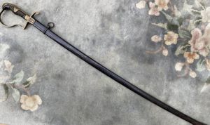 EARLY ALL BRASS WHERMACHT OFFICERS SWORD BY RARE MAKER.