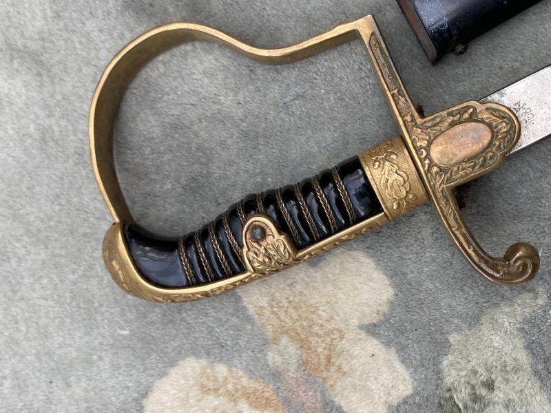 A NICE EARLY ALL BRASS WEHRMACHT OFFICERS SWORD BY ALCOSO. — image 10