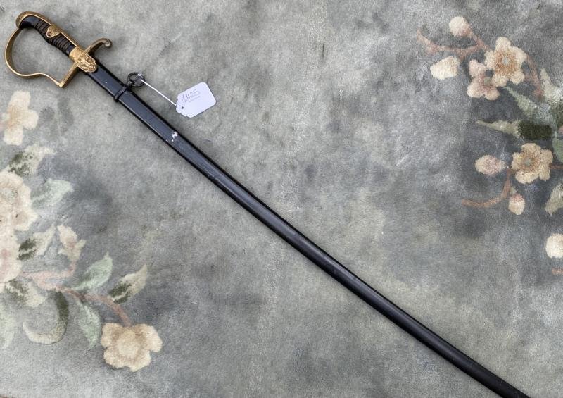 A NICE EARLY ALL BRASS WEHRMACHT OFFICERS SWORD BY ALCOSO. — image 2
