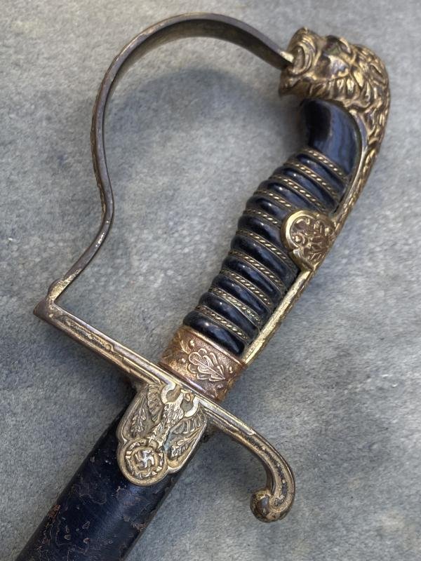 THIRD REICH OFFICERS LION'S HEAD SWORD BY ALCOSO. — image 3