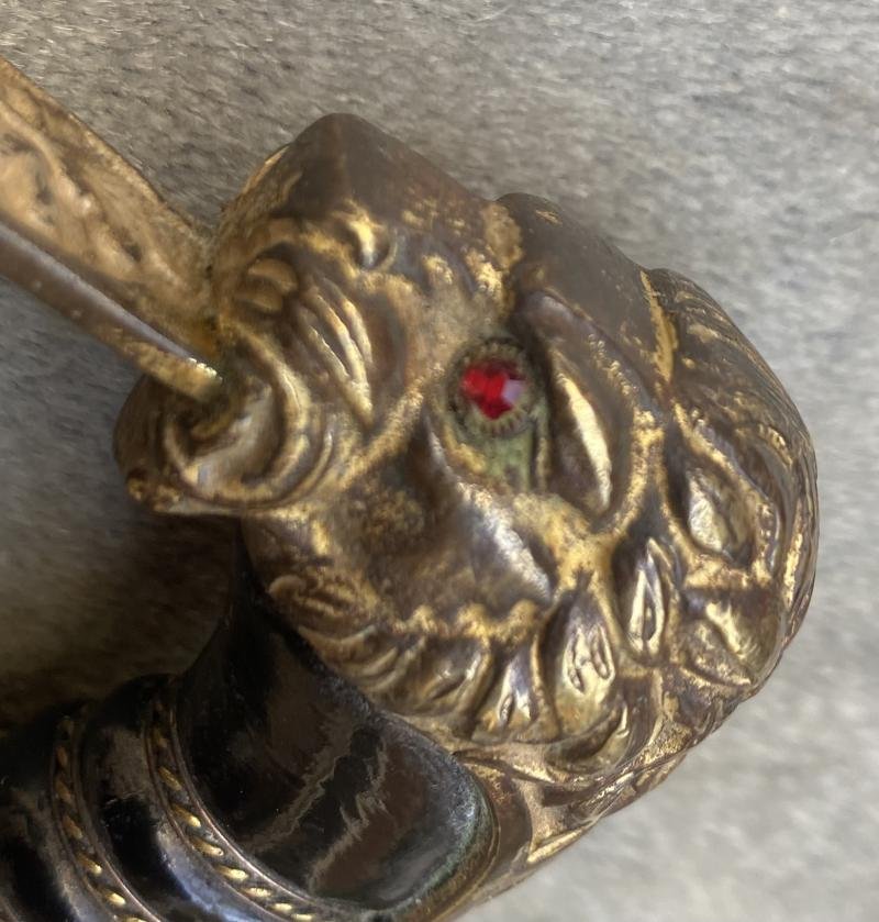 THIRD REICH OFFICERS LION'S HEAD SWORD BY ALCOSO. — image 5