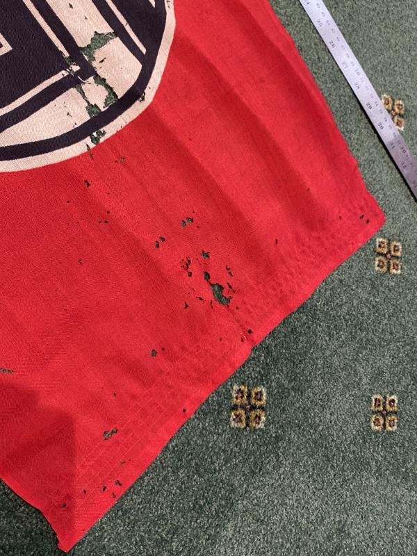 ULTRA RARE SMALLEST SIZED REICHSDIENST FLAG WITH MARINE MARKING. — image 5