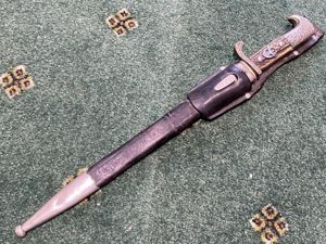 'SPECIAL OFFERING' LONG THIRD REICH POLICE BAYONET WITH FROG BY …