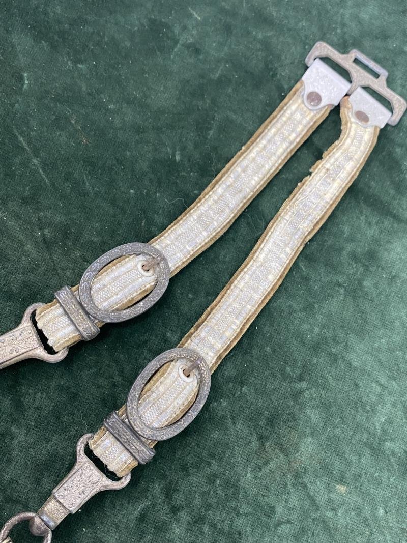 A PERSONALISED/NAMED ARMY DAGGER IDENTIFIED TO AN OFFICER BY ALCOSO WITH STRAPS AND KNOT. — image 4