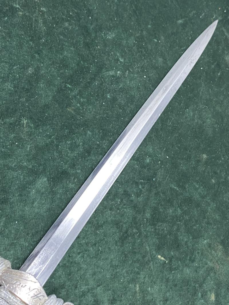 A PERSONALISED/NAMED ARMY DAGGER IDENTIFIED TO AN OFFICER BY ALCOSO WITH STRAPS AND KNOT. — image 7