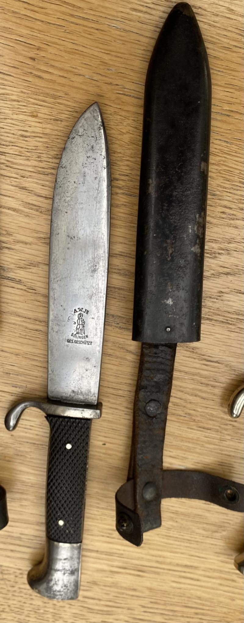 EARLY HITLER YOUTH DAGGER WITH FULL MOTTO. ANTON WINGEN Jr… — image 2