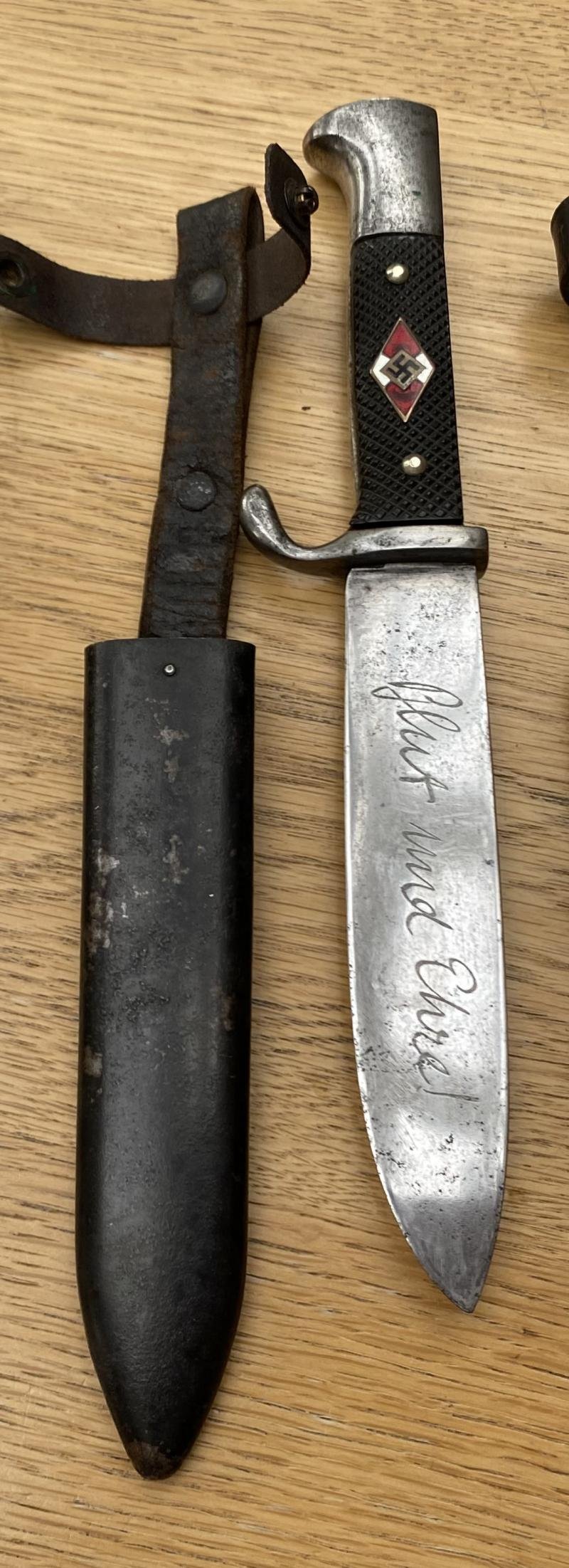 EARLY HITLER YOUTH DAGGER WITH FULL MOTTO. ANTON WINGEN Jr… — image 4